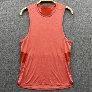 Lululemon Shirt Mens XS X-Small Red Fast Free Sleeveless Tank Top Muscle Gym